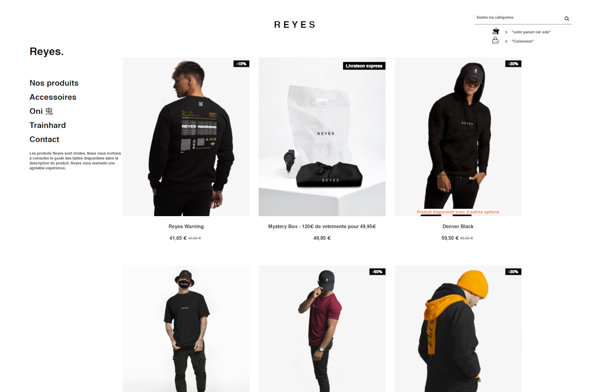 Reyes Clothing - Boutique en ligne officielle