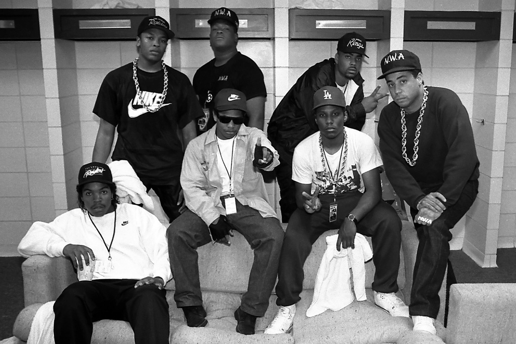 Les rappeurs du groupe N.W.A